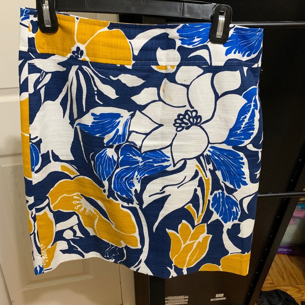 Floral pencil skirt